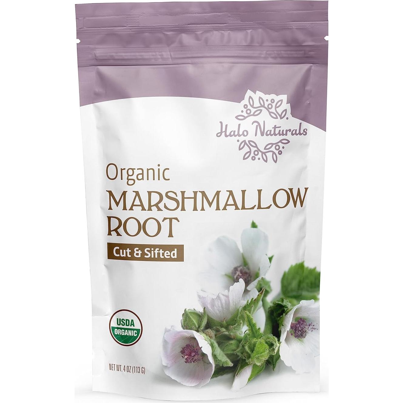 Raíz de Malvavisco Orgánica Halo Naturals 113g Certificada