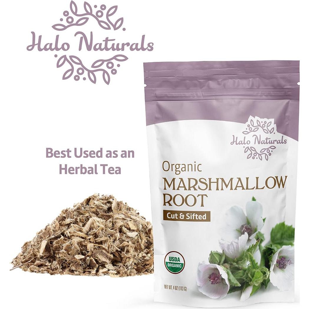 Raíz de Malvavisco Orgánica Halo Naturals 113g Certificada