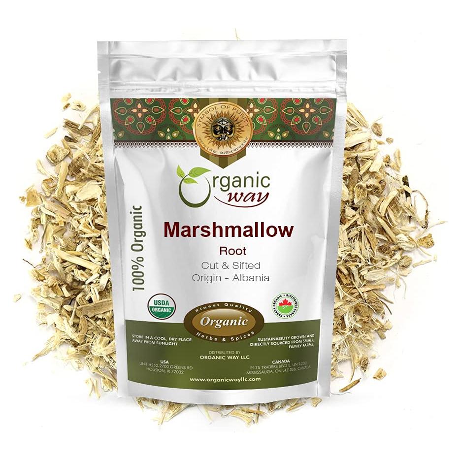Raíz de Malvavisco Orgánica 113.4g - Organic Way - Certificado USDA