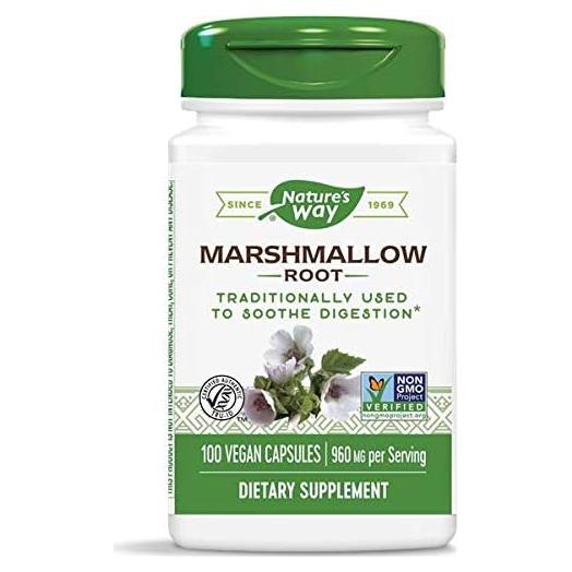 Raíz de Malvavisco Nature's Way 480 mg 100 Cápsulas x2