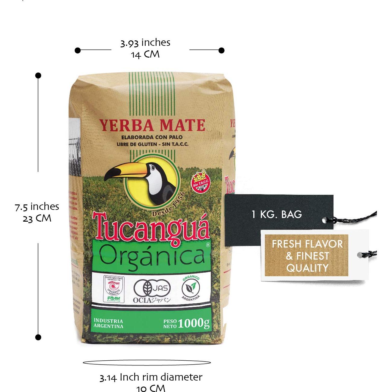 Té de Yerba Mate Orgánico Tucanguá 1 kg - Infusión Tradicional