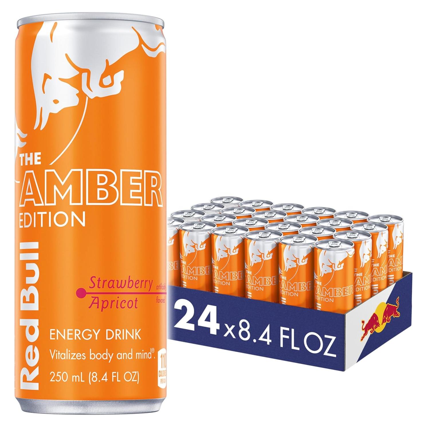 Red Bull Edición Ámbar Bebida Energética Fresa Albaricoque 248ml x24