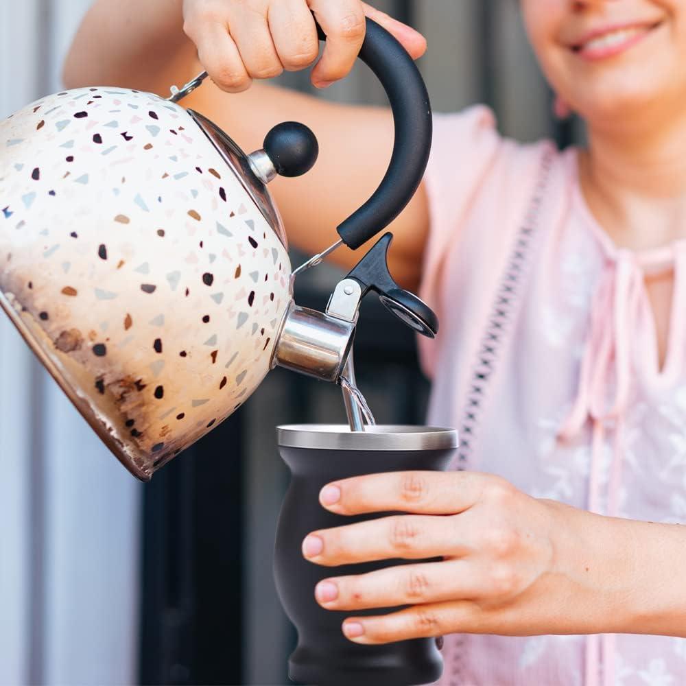 Taza de Yerba Mate Beruth 236ml Acero Inoxidable Doble Pared