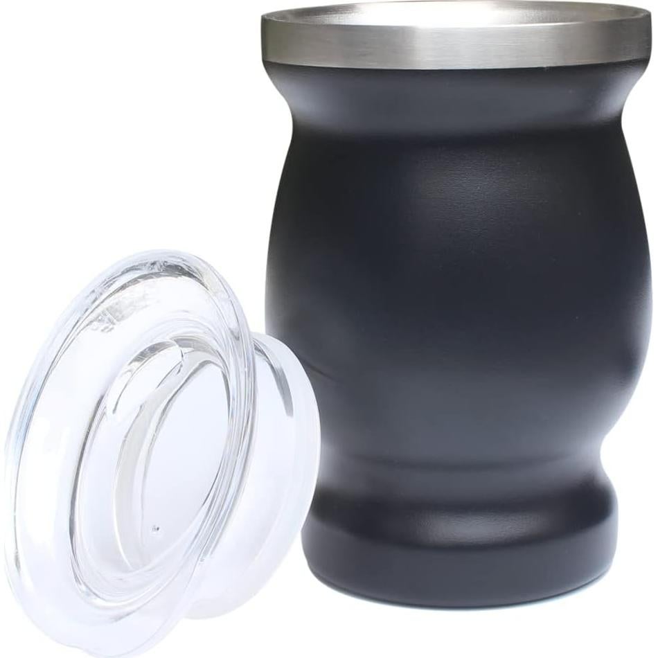 Taza de Yerba Mate Beruth 236ml Acero Inoxidable Doble Pared