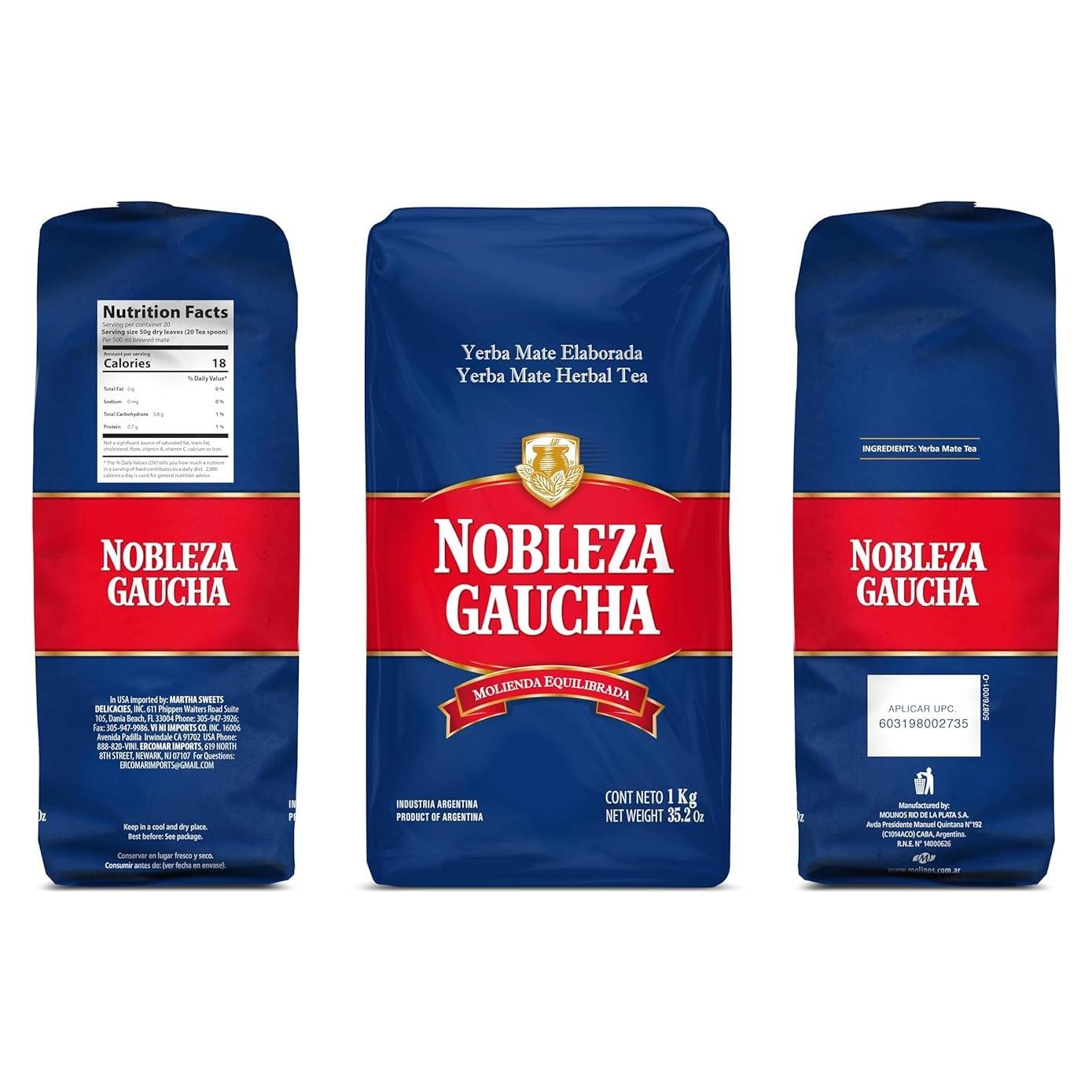 Té Herbal de Yerba Mate Nobleza Gaucha 0.99 kg - Sabor Robusto
