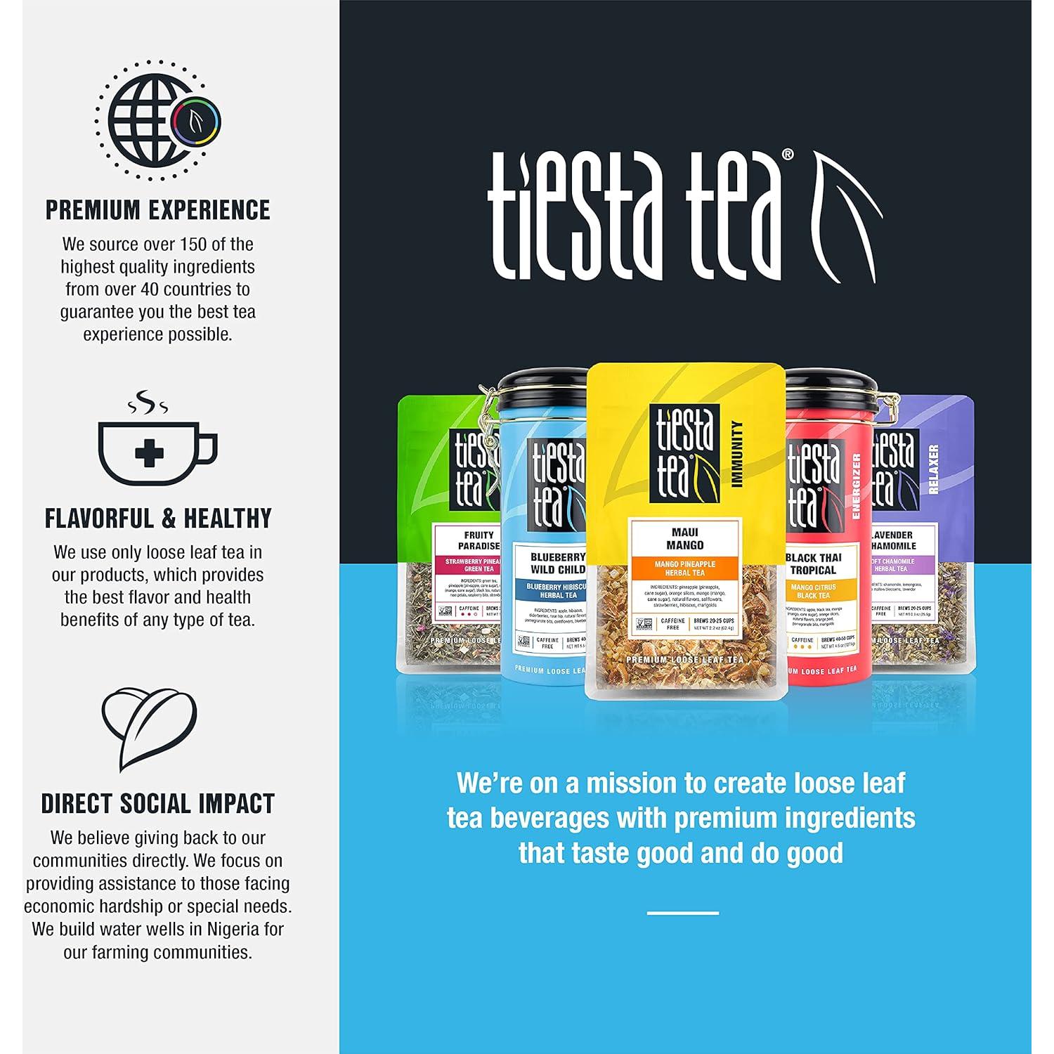 Yerba Mate Tiesta Tea 340g Hoja Suelta Premium Resellable