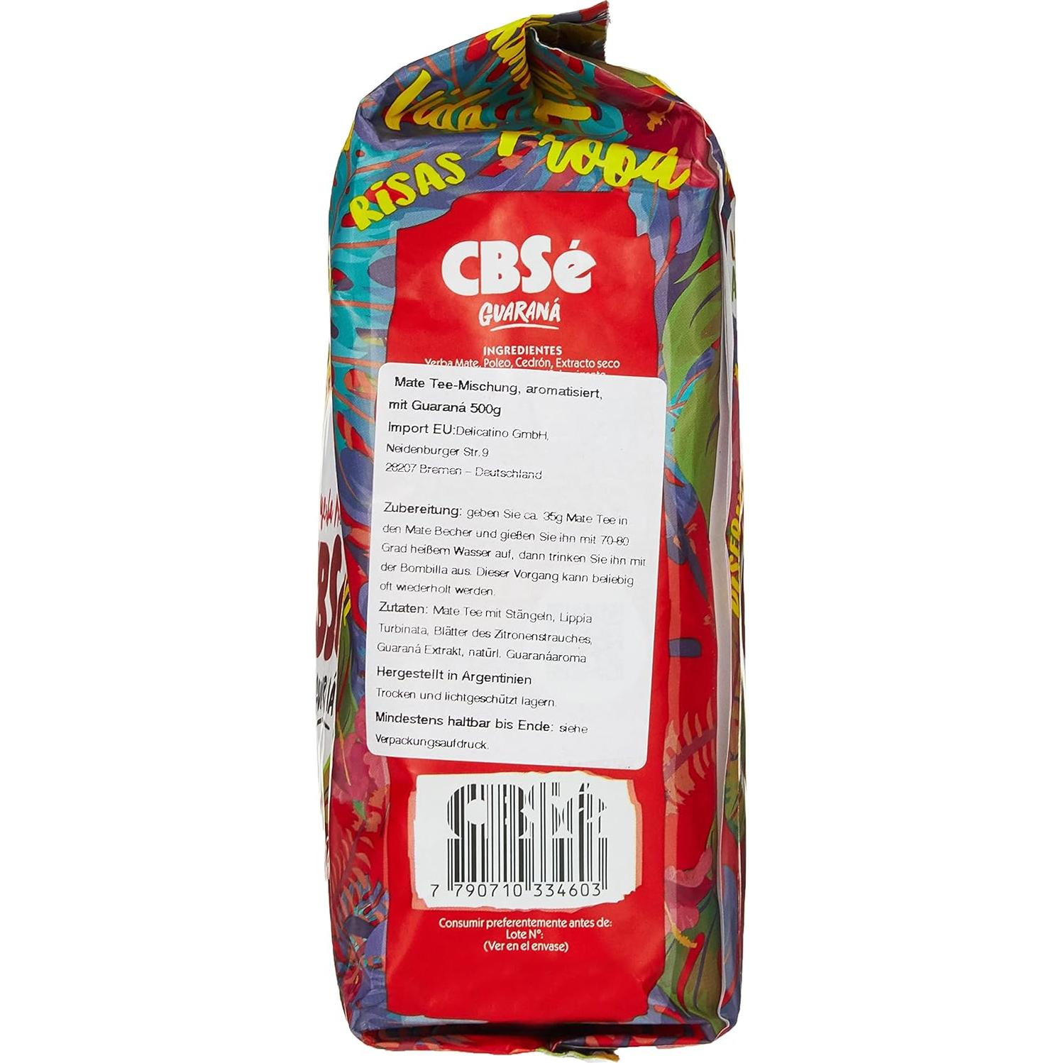 Yerba Mate Infundida con Guaraná CBSé 500g - Energía Natural