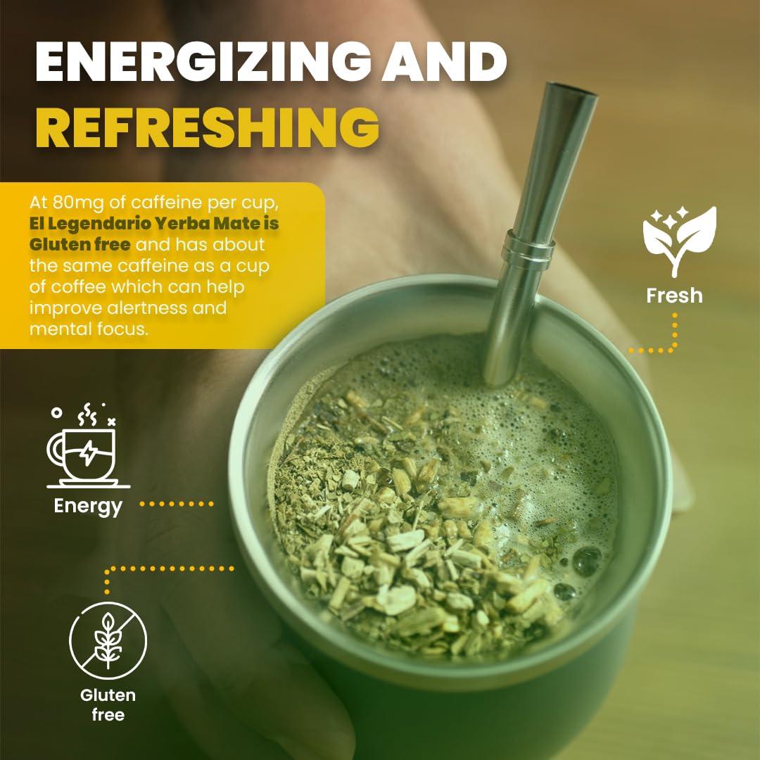 Té de Yerba Mate Orgánico El Legendario 500g - Paraguay