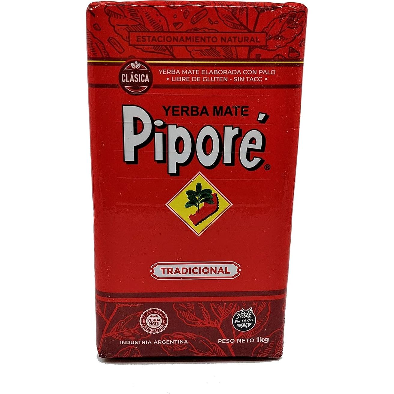 Yerba Mate Pipore Tradicional 4 Paquetes de 1 kg