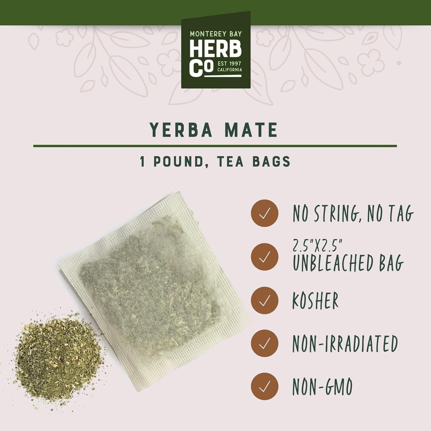 Té de Yerba Mate Monterey Bay Herb Co. 200 Bolsitas 0.45kg