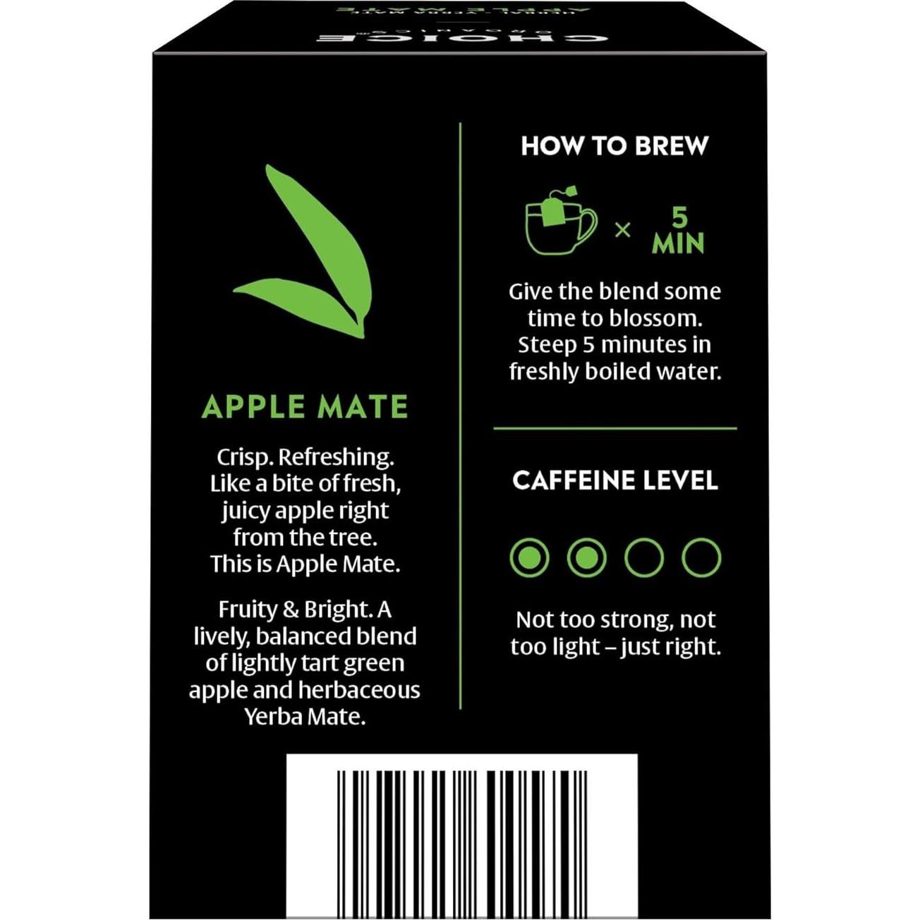 Té de Mate de Manzana Choice Organic - 48 Bolsitas Compostables