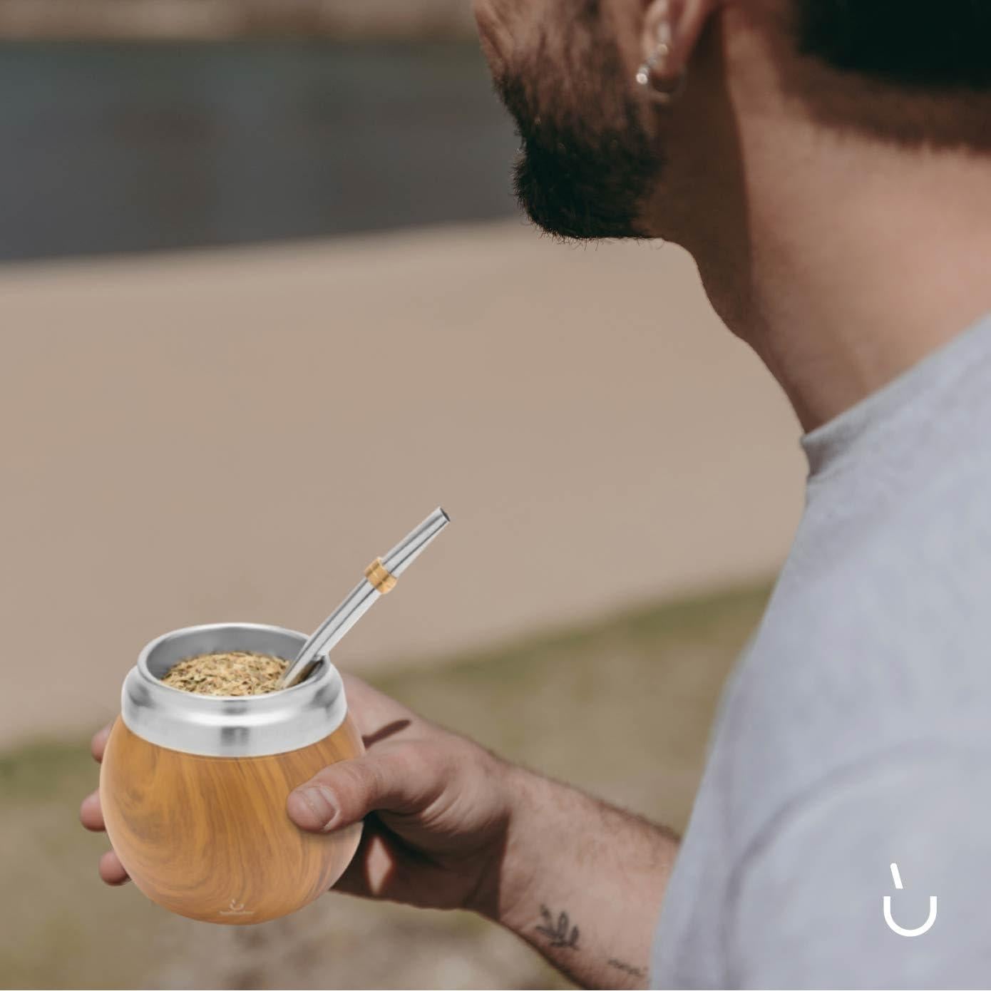 Juego de Yerba Mate Balibetov - Acero Inoxidable 4 Piezas