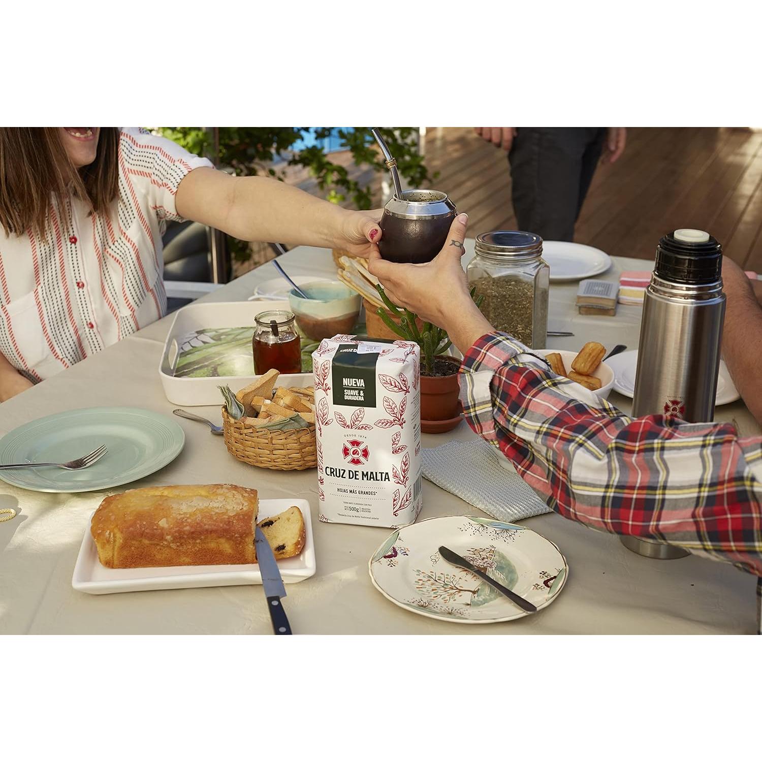 Yerba Mate Cruz de Malta 3 Paquetes 0.99 kg Suave y Duradera