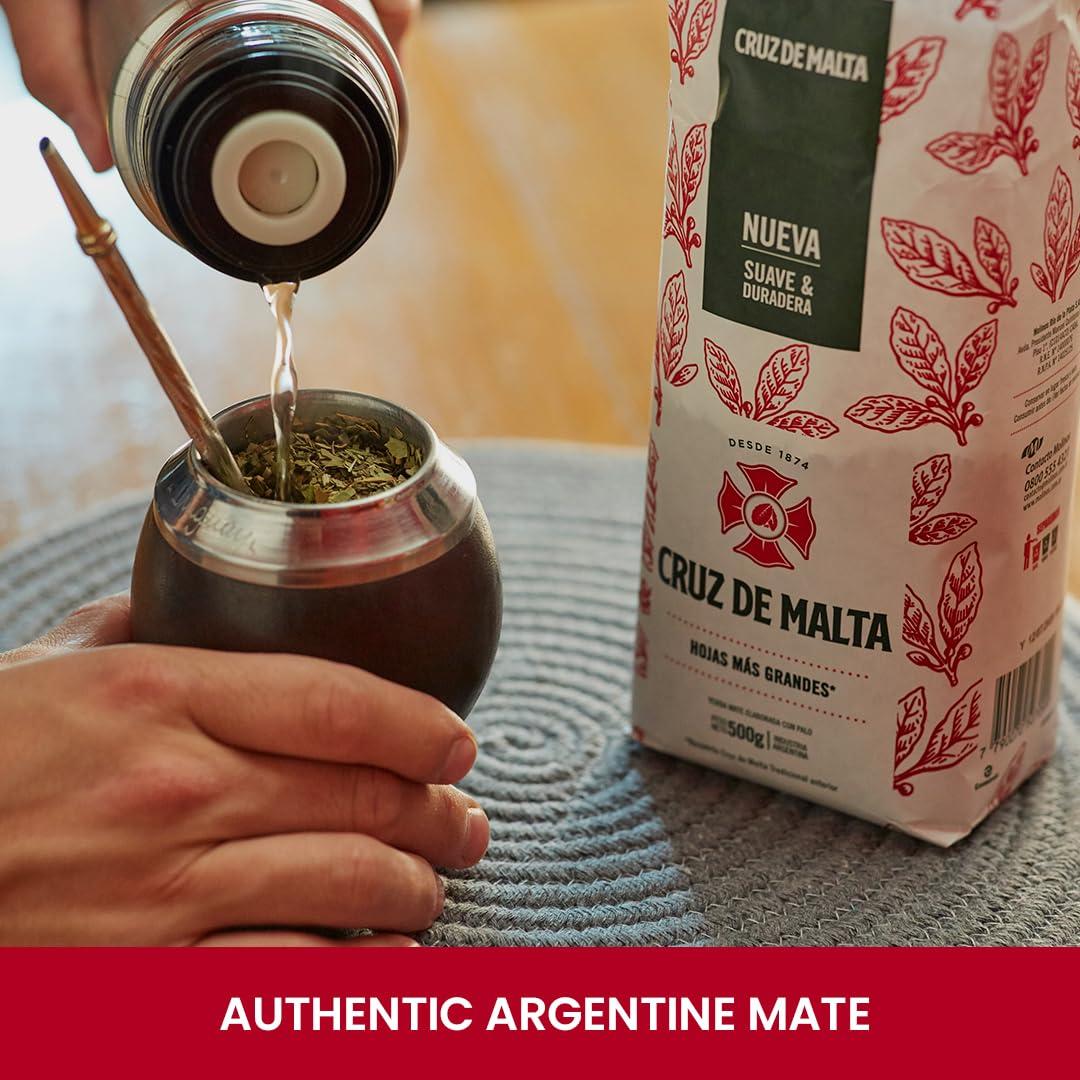 Yerba Mate Cruz de Malta 3 Paquetes 0.99 kg Suave y Duradera