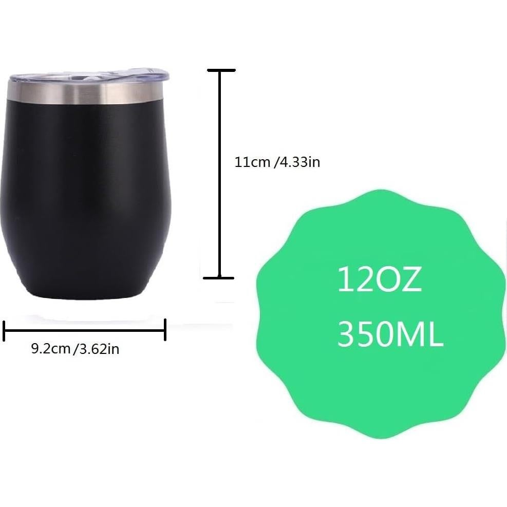 Juego de Tazas de Yerba Mate CanHighGer 2 Pcs Acero Inoxidable 350ml