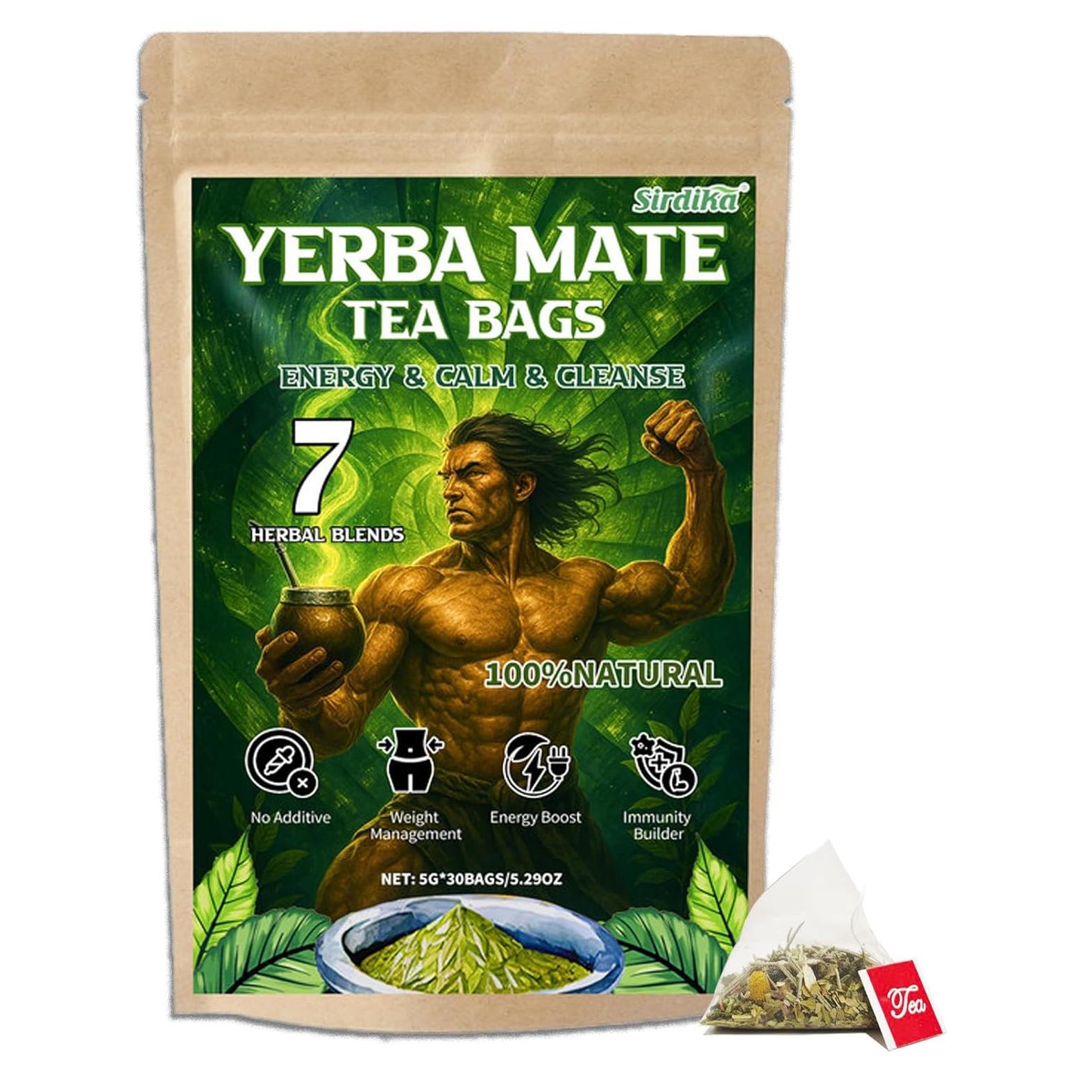 Bolsitas de Té de Yerba Mate Super 7 en 1 - 30 Unidades