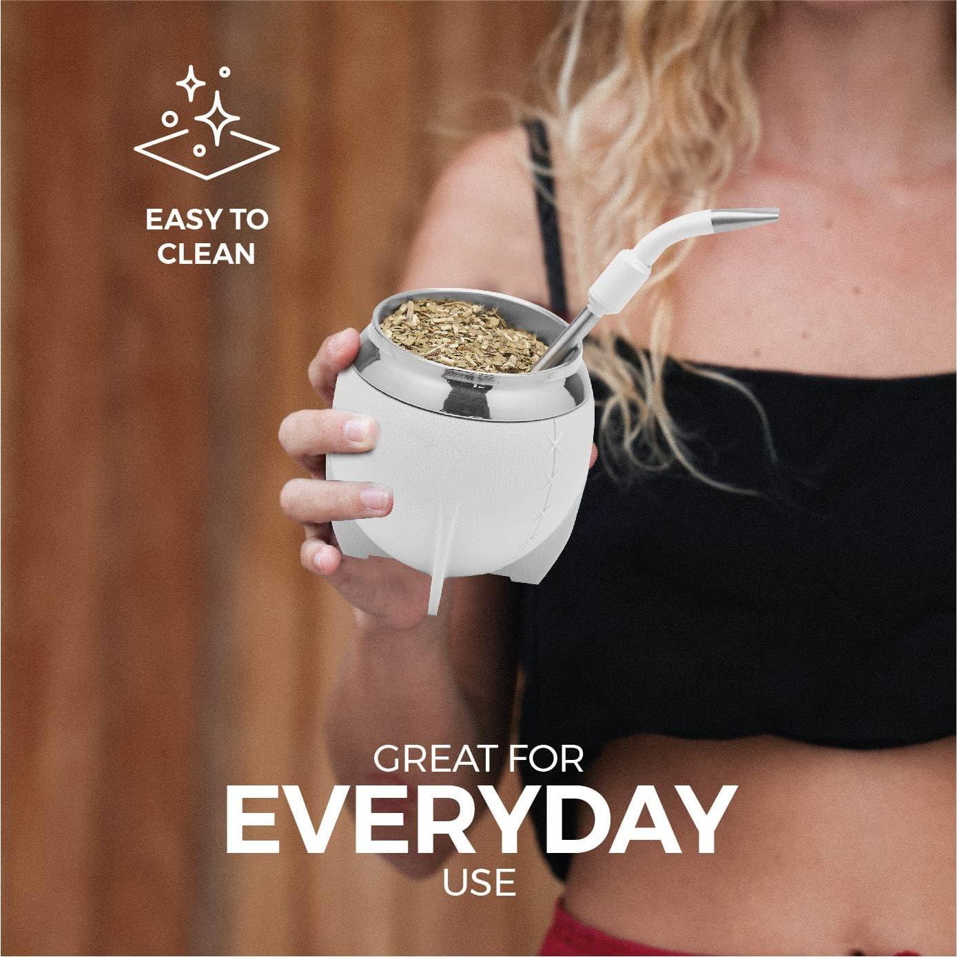 Conjunto de Mate Moderno BALIBETOV Acero Inoxidable 3 Piezas