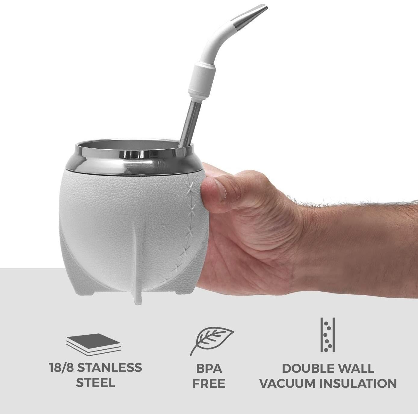 Conjunto de Mate Moderno BALIBETOV Acero Inoxidable 3 Piezas