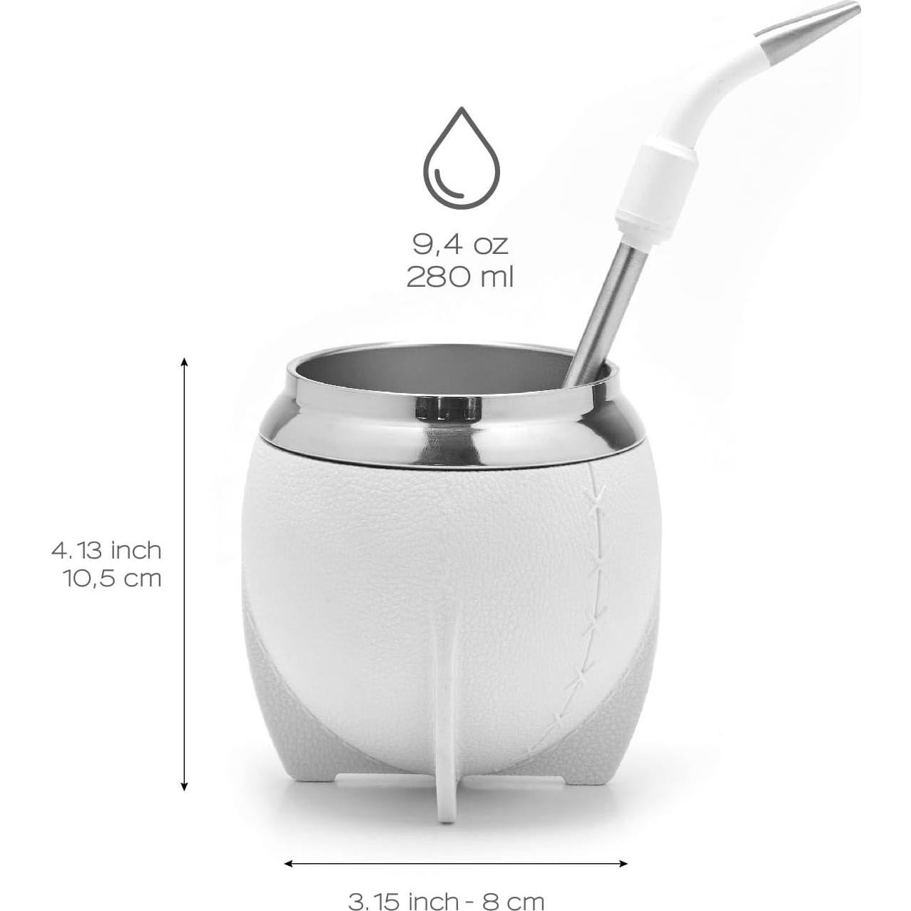 Conjunto de Mate Moderno BALIBETOV Acero Inoxidable 3 Piezas