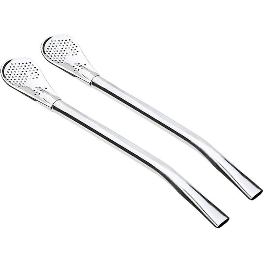 Bombilla de Yerba Mate GFDesign Acero Inoxidable 15.24 cm - Set de 2