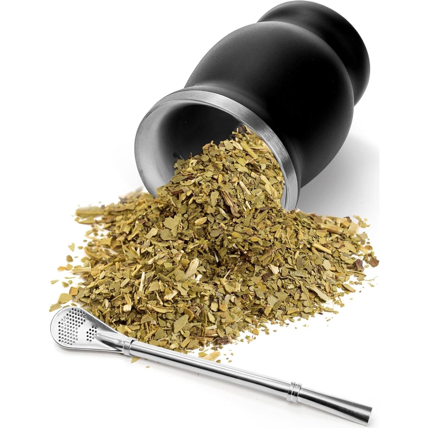 Kit Taza de Yerba Mate Cididu 8 Oz Acero Inoxidable Doble Pared