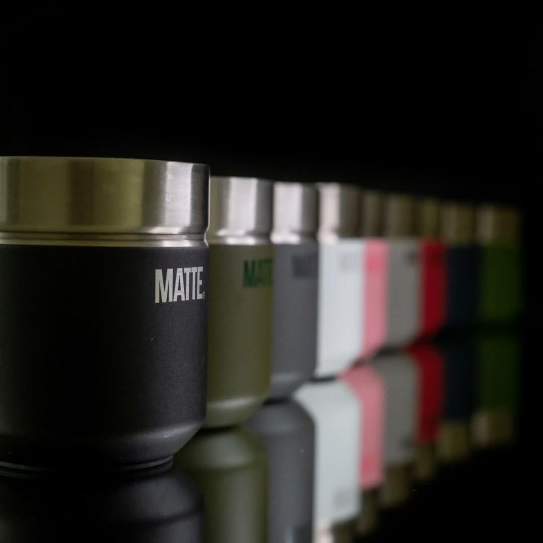 Juego de Yerba Mate Matte DS Pro 6 oz Antideslizante Gris