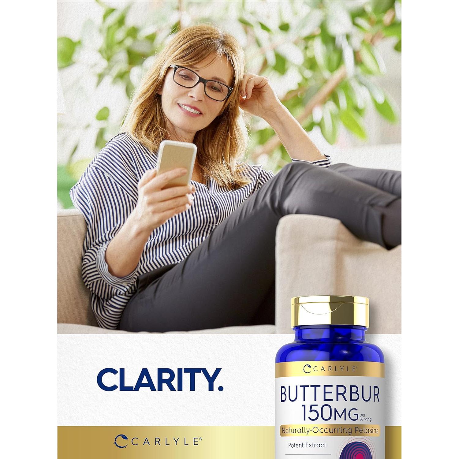Cápsulas de Butterbur 150 mg Carlyle | 180 Unidades | Soporte Neurológico