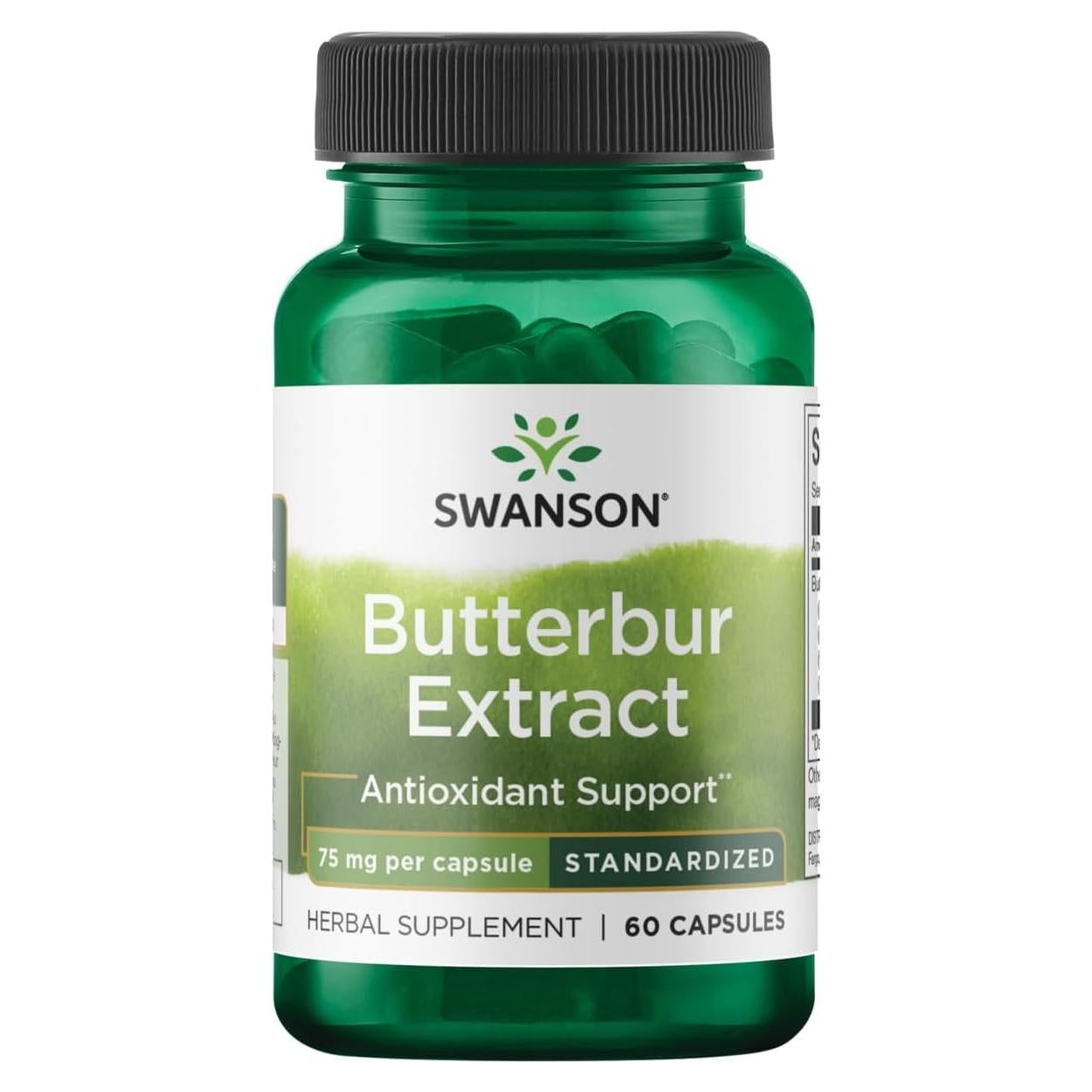 Extracto de Butterbur Swanson 75 mg - 60 Cápsulas