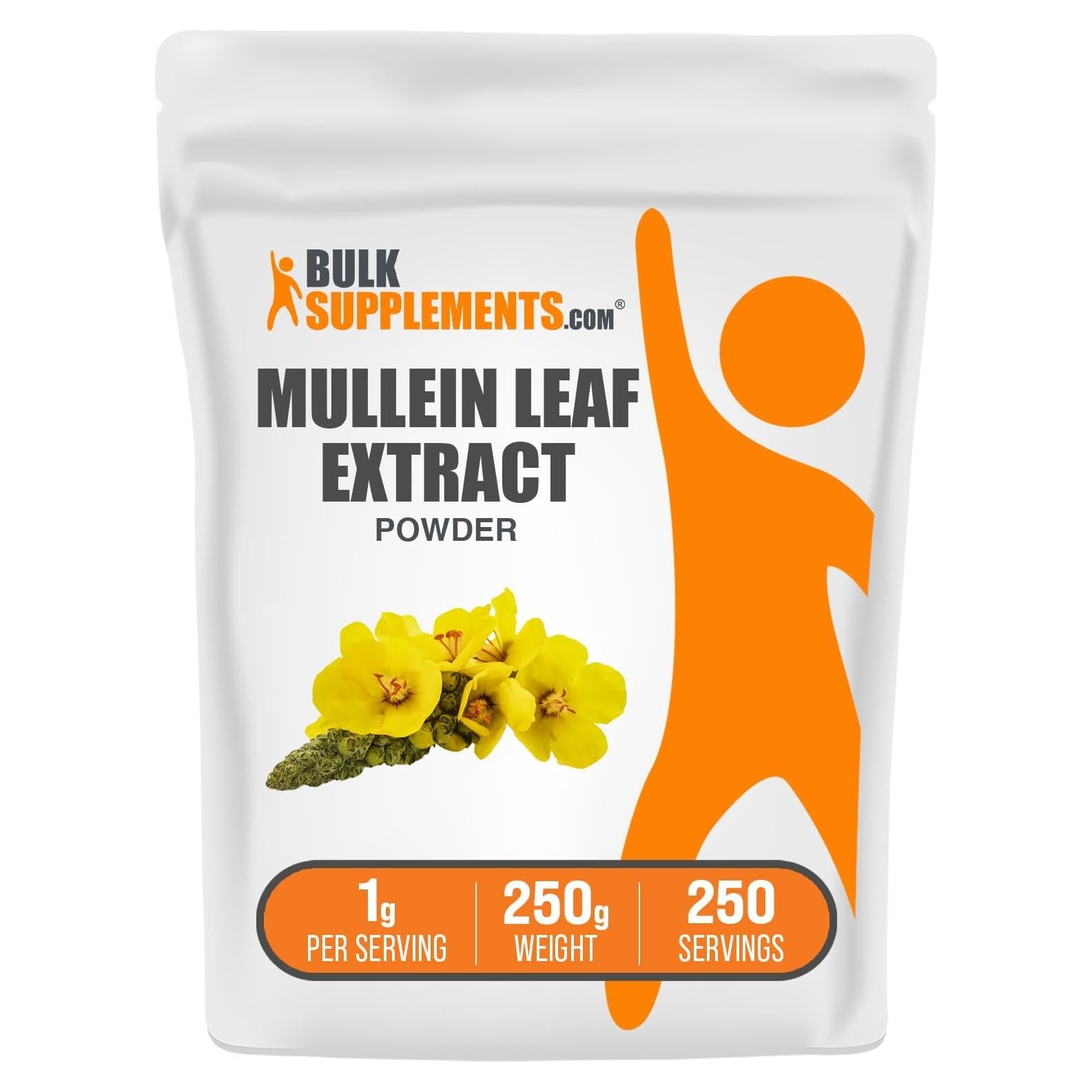 Extracto de Hoja de Mullein BulkSupplements 250g - Suplemento Herbal
