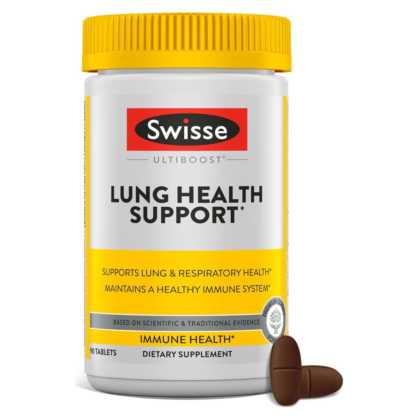 Suplemento de Limpieza de Pulmones Swisse 90 Tabletas