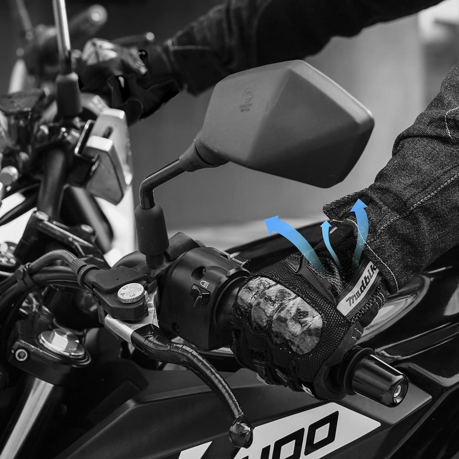 Guantes de Motocicleta MADBIKE MD66 Transpirables con Táctil