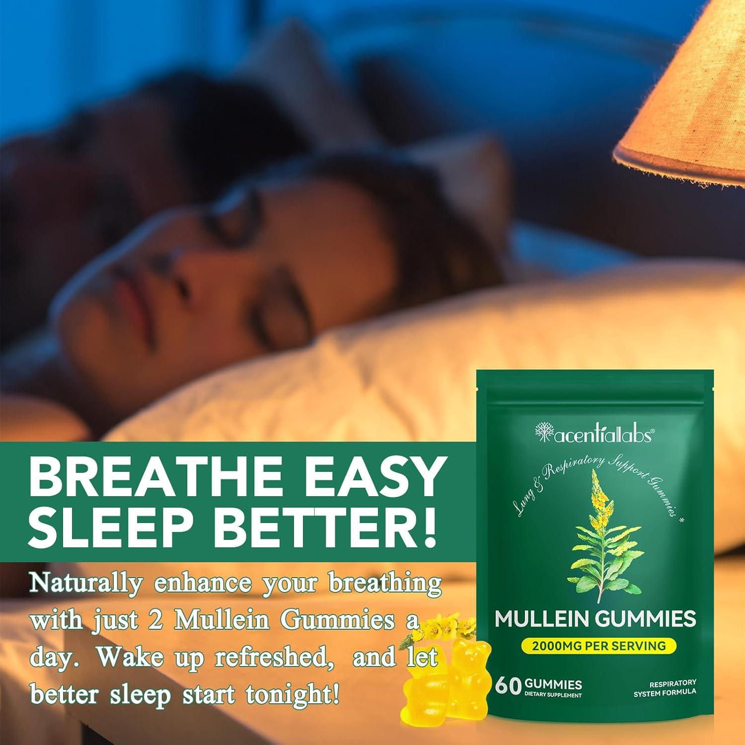 Gomitas de Mullein 2000mg - Suplemento Respiratorio 60 Unidades