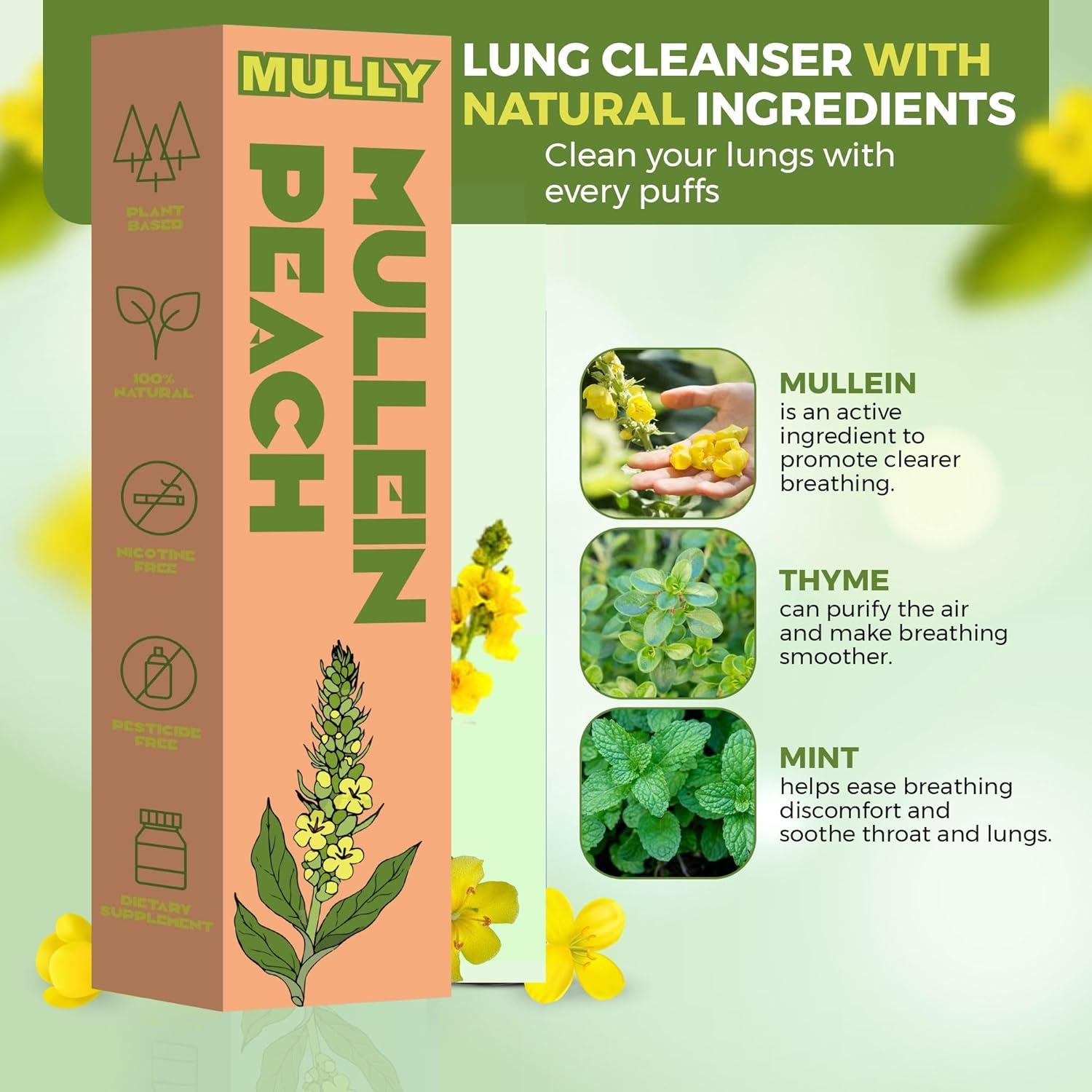Bolígrafo Herbal Mullein Mully - Respiración Clara 32g
