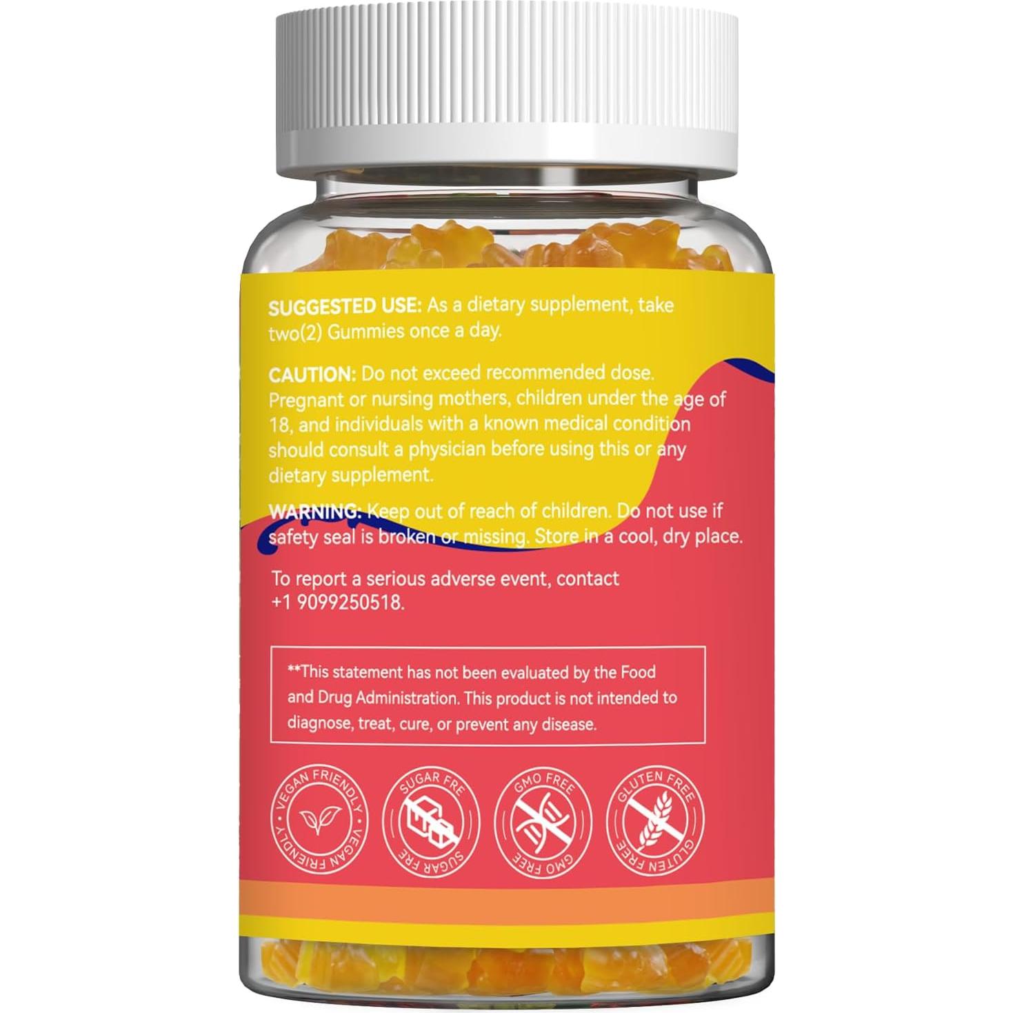 Gomitas de Mullein 3000MG SmildeHeal - 60 unidades veganas