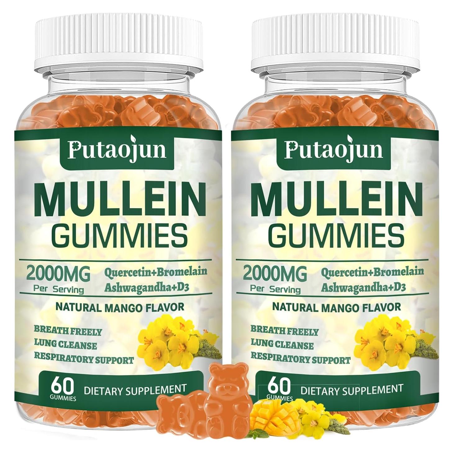 Gomitas de Mullein Maurice Blossom 2000mg Sabor Mango 2 Paquete