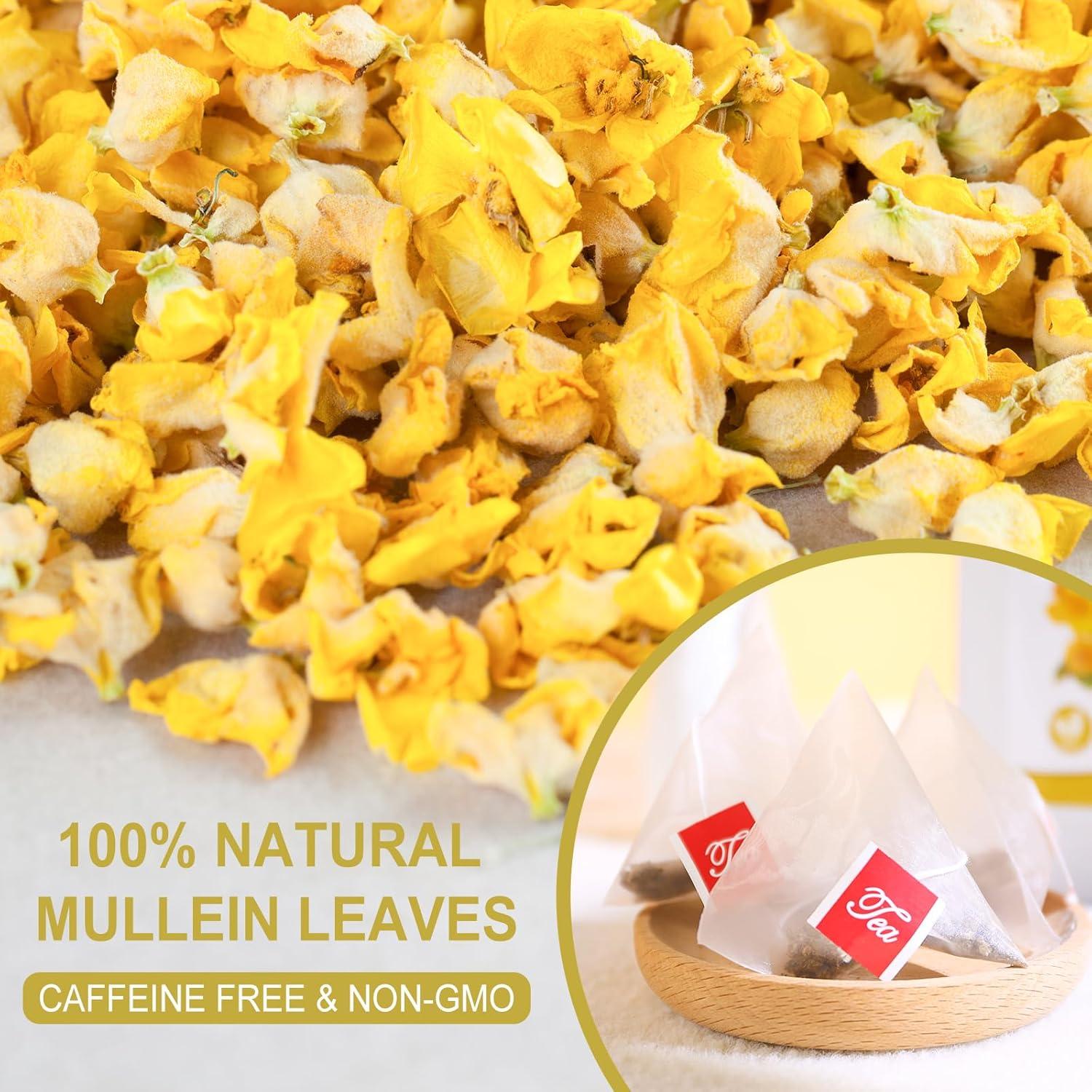 Té de Mullein Olvvla 30 Bolsitas 3g - 100% Natural Sin Cafeína