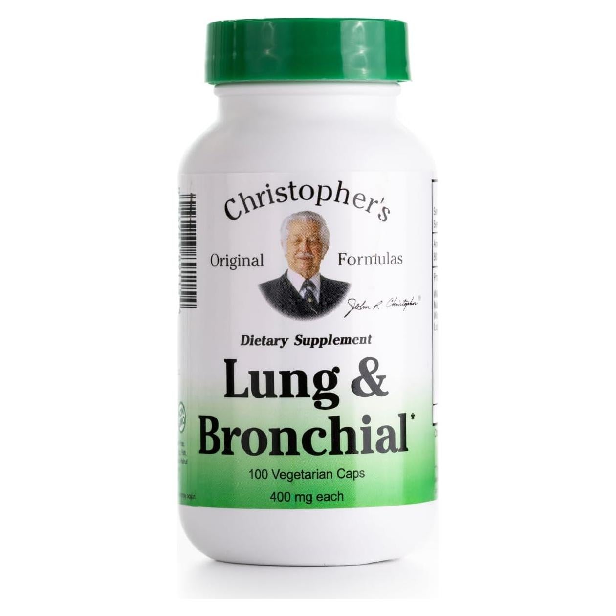 Fórmula de Pulmón y Brónquios Christopher - 100 Cápsulas Naturales