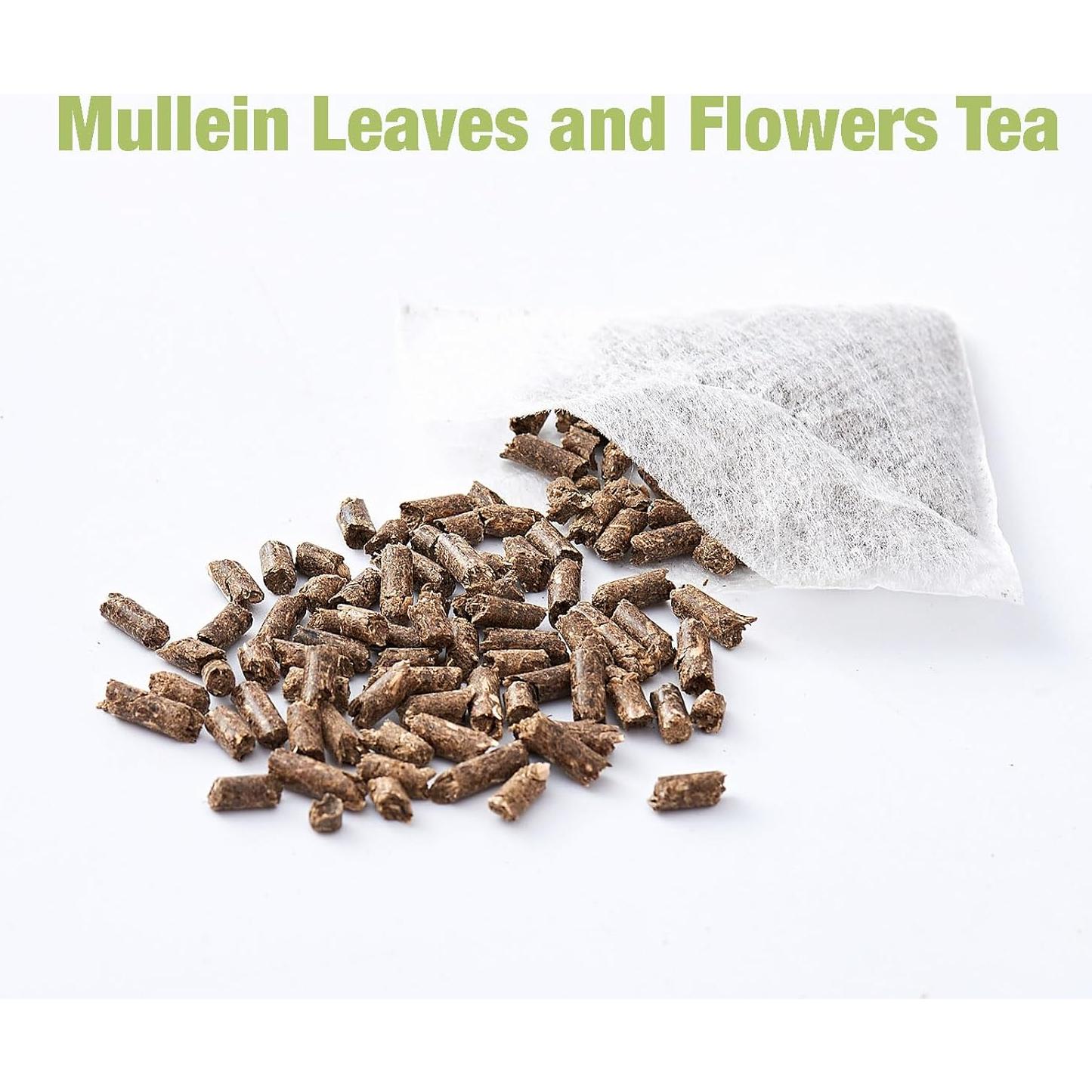 40 Bolsas de Té de Hoja de Mullein VitalForest - Detox Pulmones