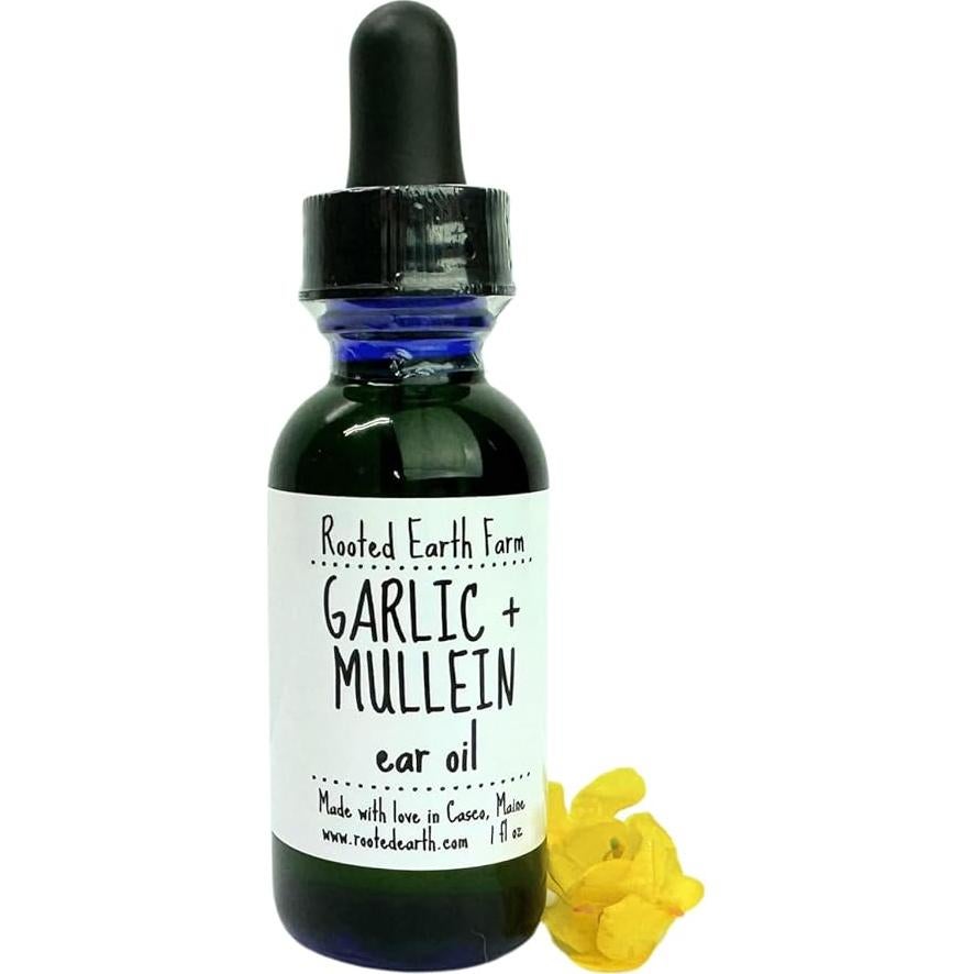 Aceite de Ajo y Mullein para Oídos Rooted Earth Farm 30ml