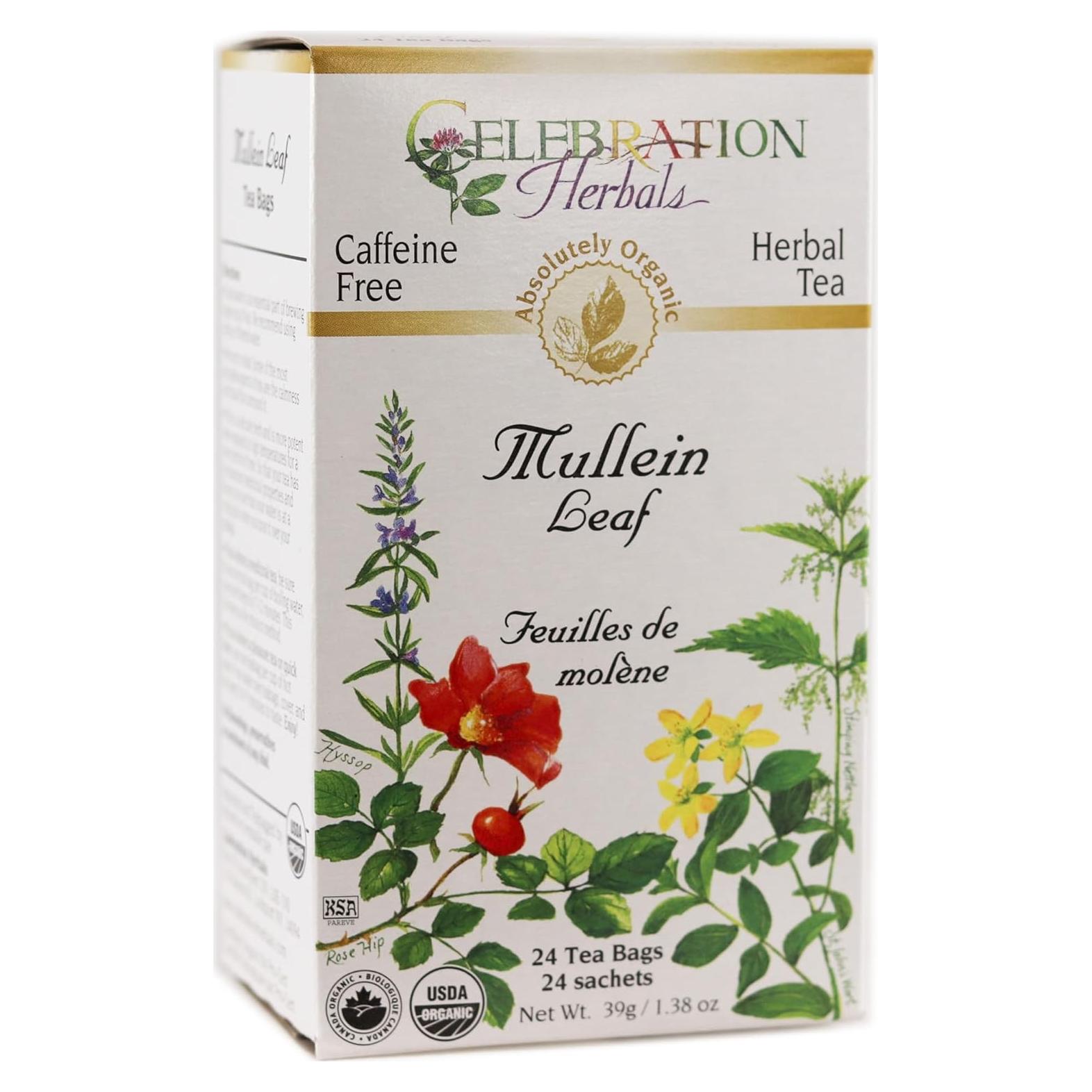 Té de hoja de malva orgánica Celebration Herbals 24 bolsas