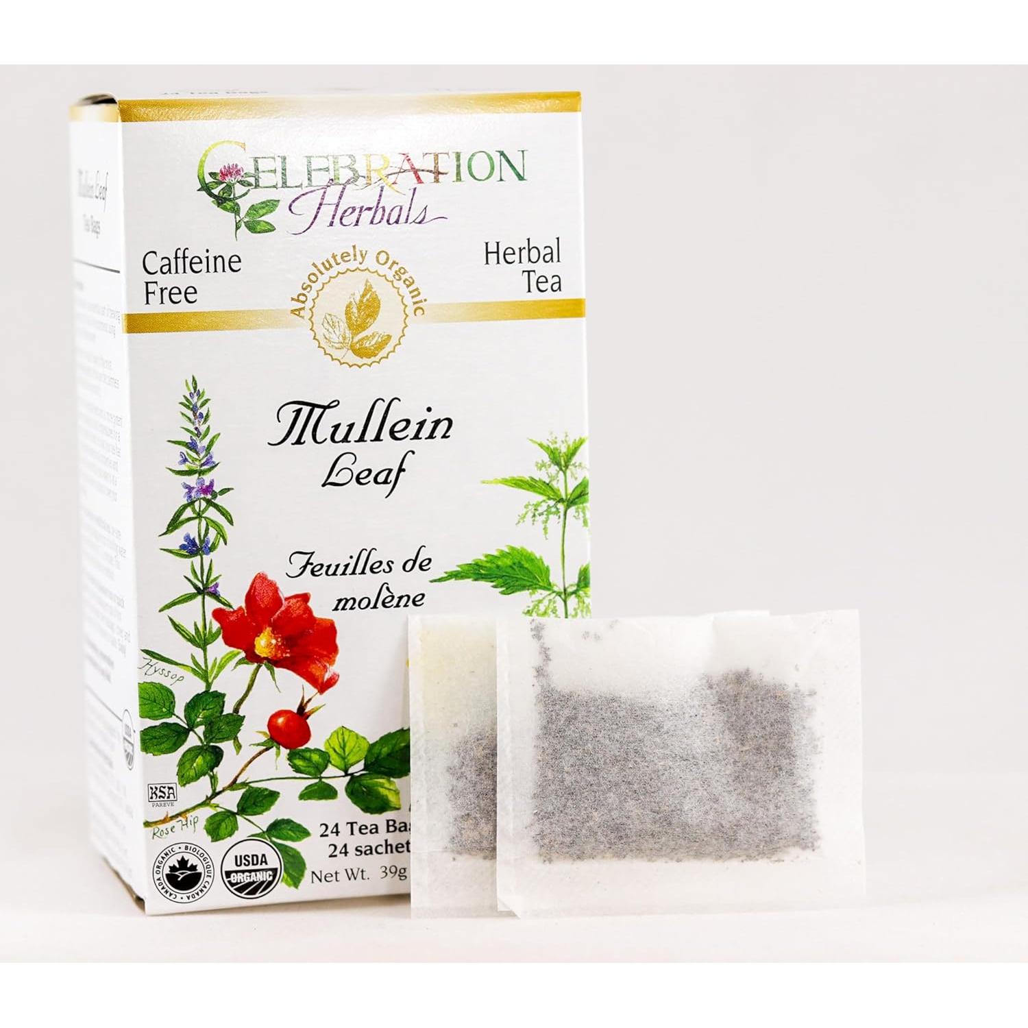 Té de hoja de malva orgánica Celebration Herbals 24 bolsas