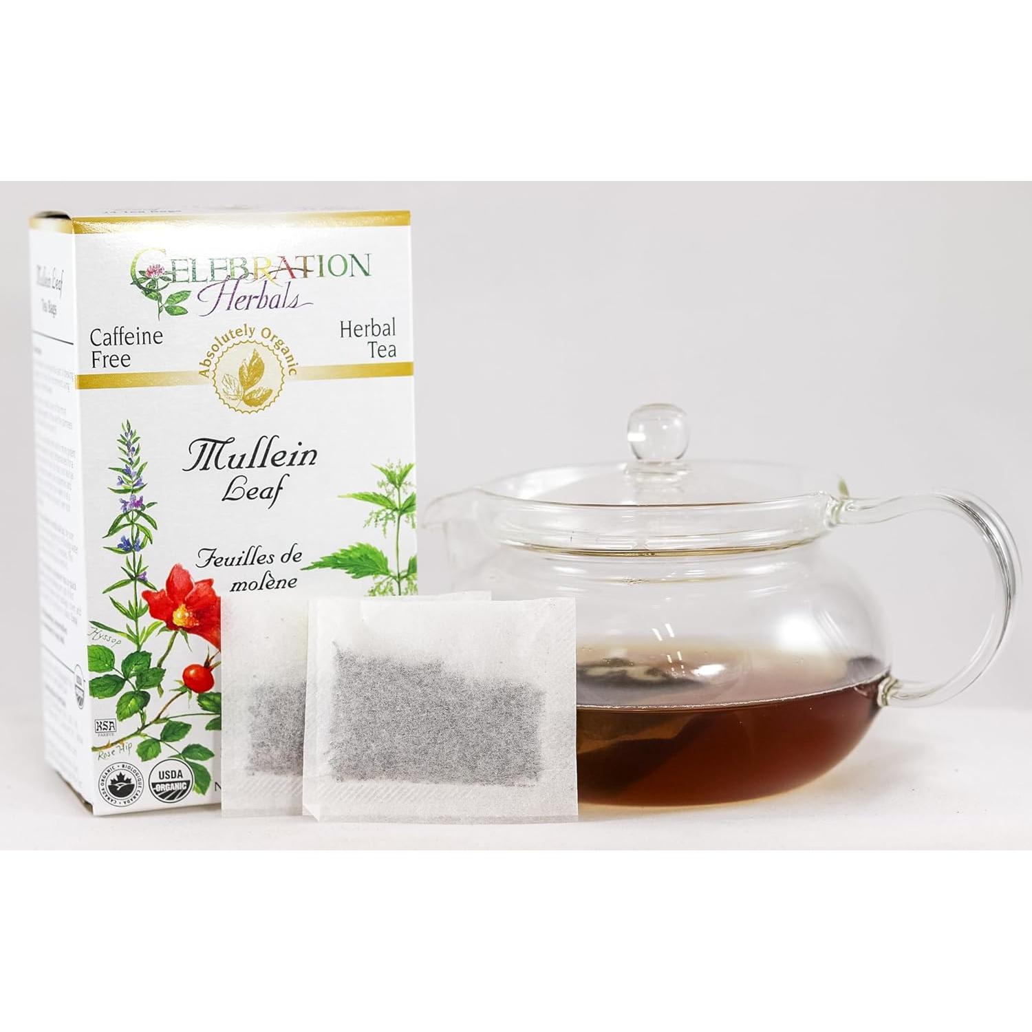Té de hoja de malva orgánica Celebration Herbals 24 bolsas