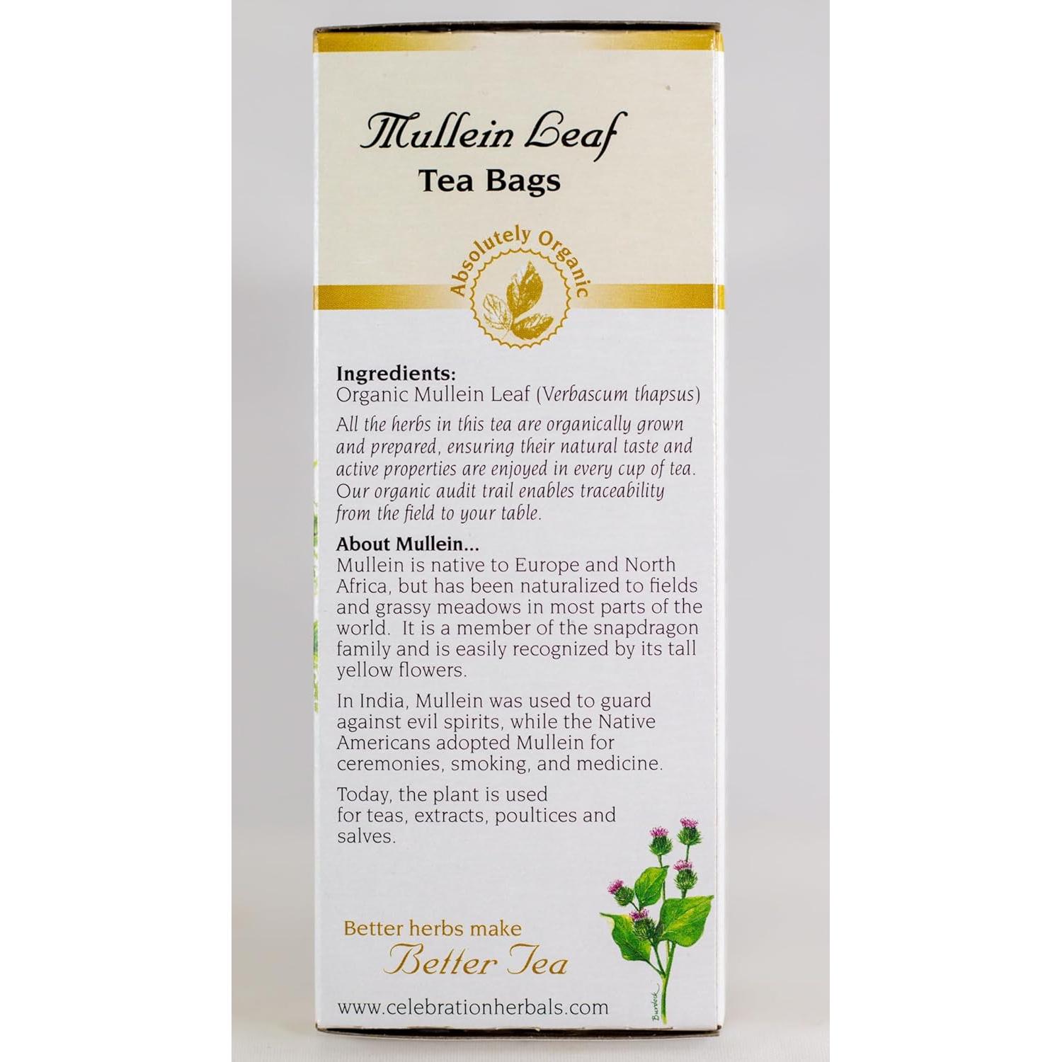 Té de hoja de malva orgánica Celebration Herbals 24 bolsas