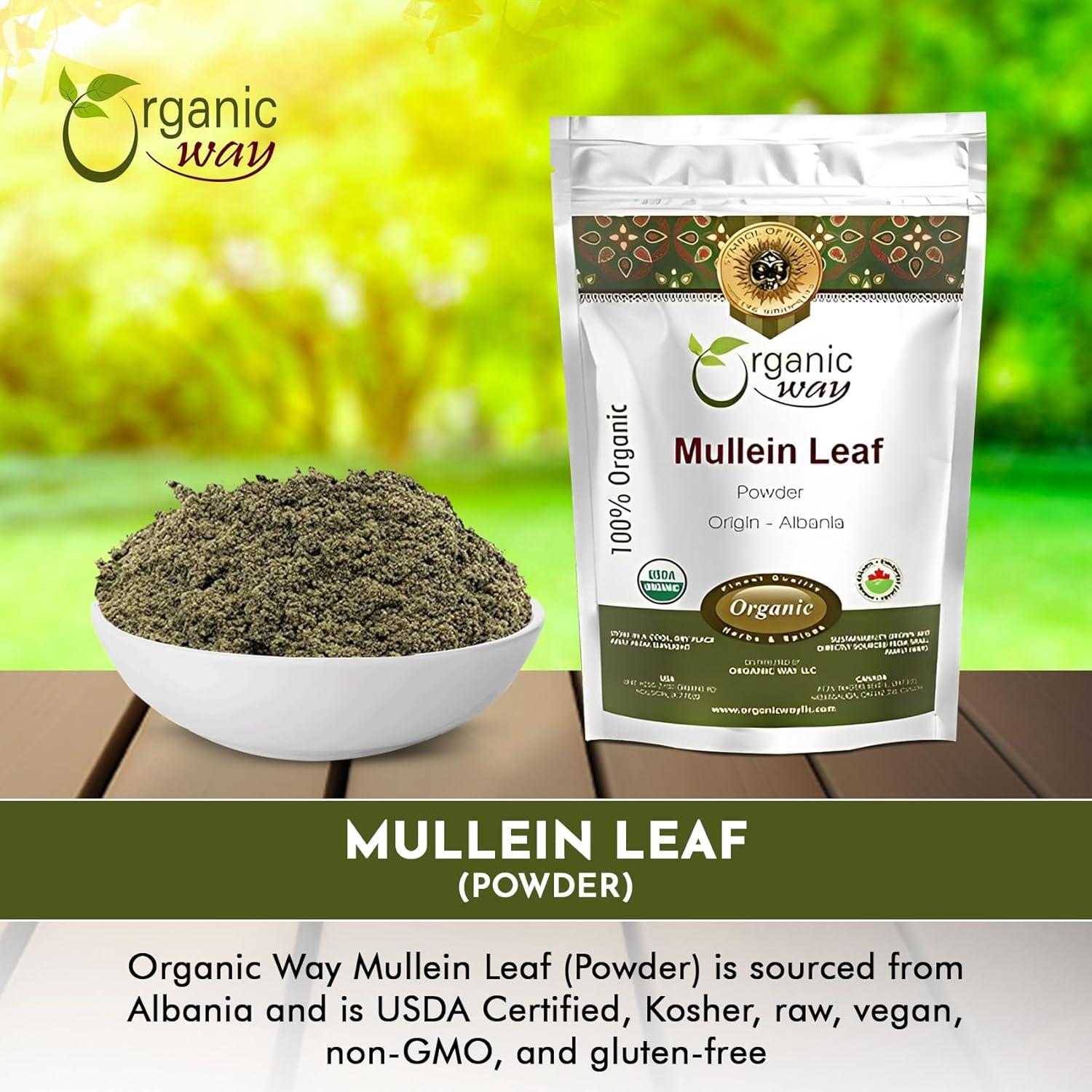 Polvo de Hoja de Malva Orgánica 453 g Organic Way - Vegano y Kosher