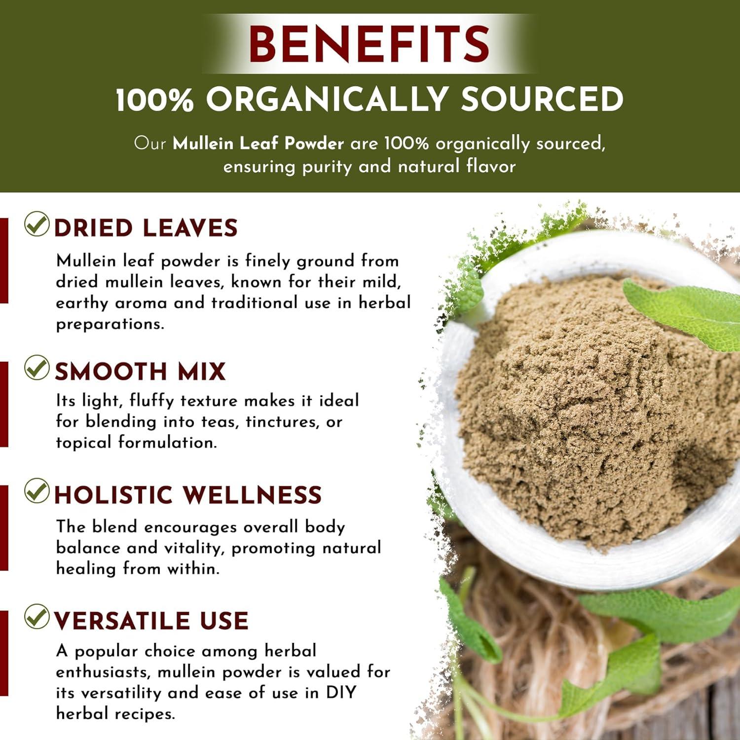 Polvo de Hoja de Malva Orgánica 453 g Organic Way - Vegano y Kosher