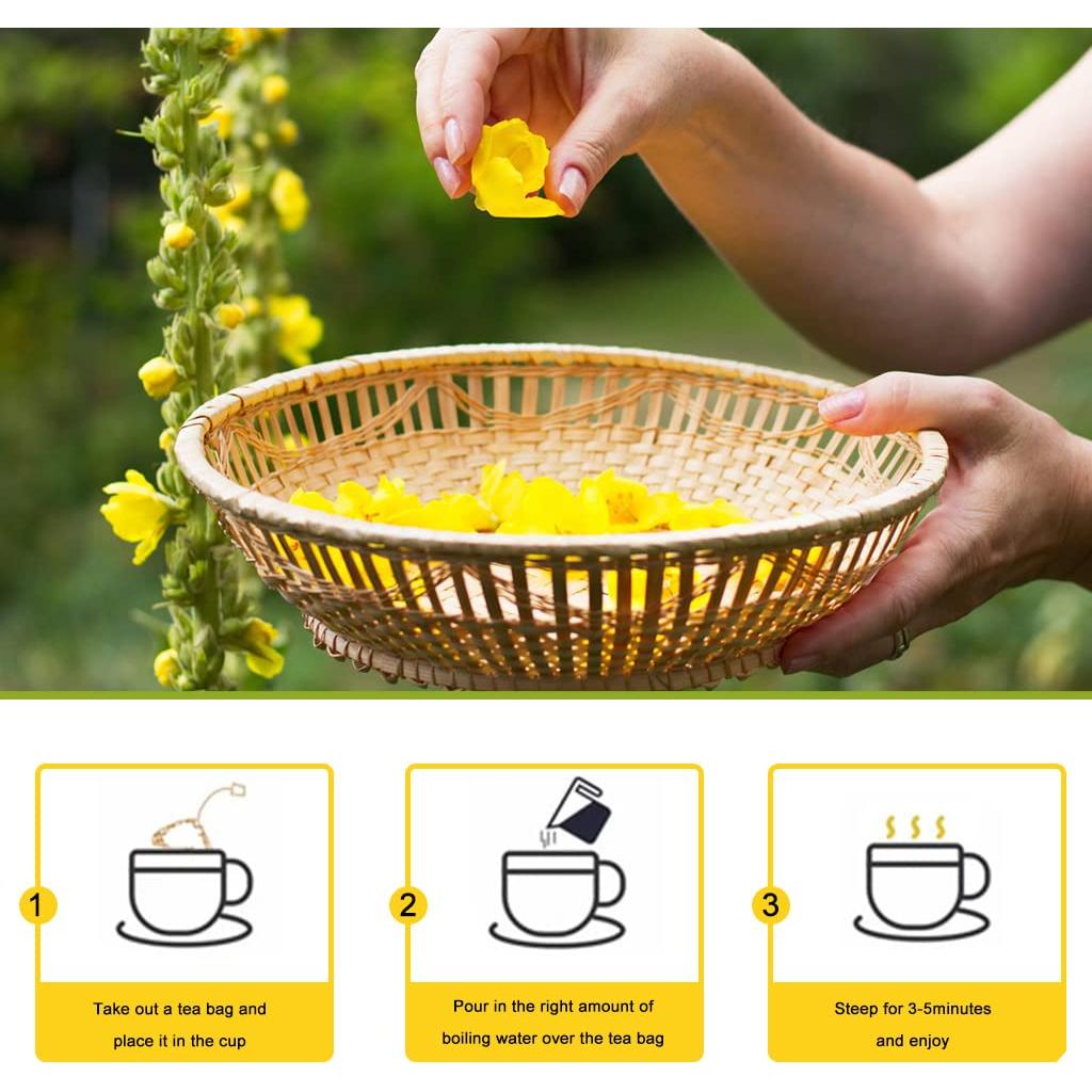 Té de Hoja de Mullein LYCKLIGA - 15 Bolsitas Ecológicas