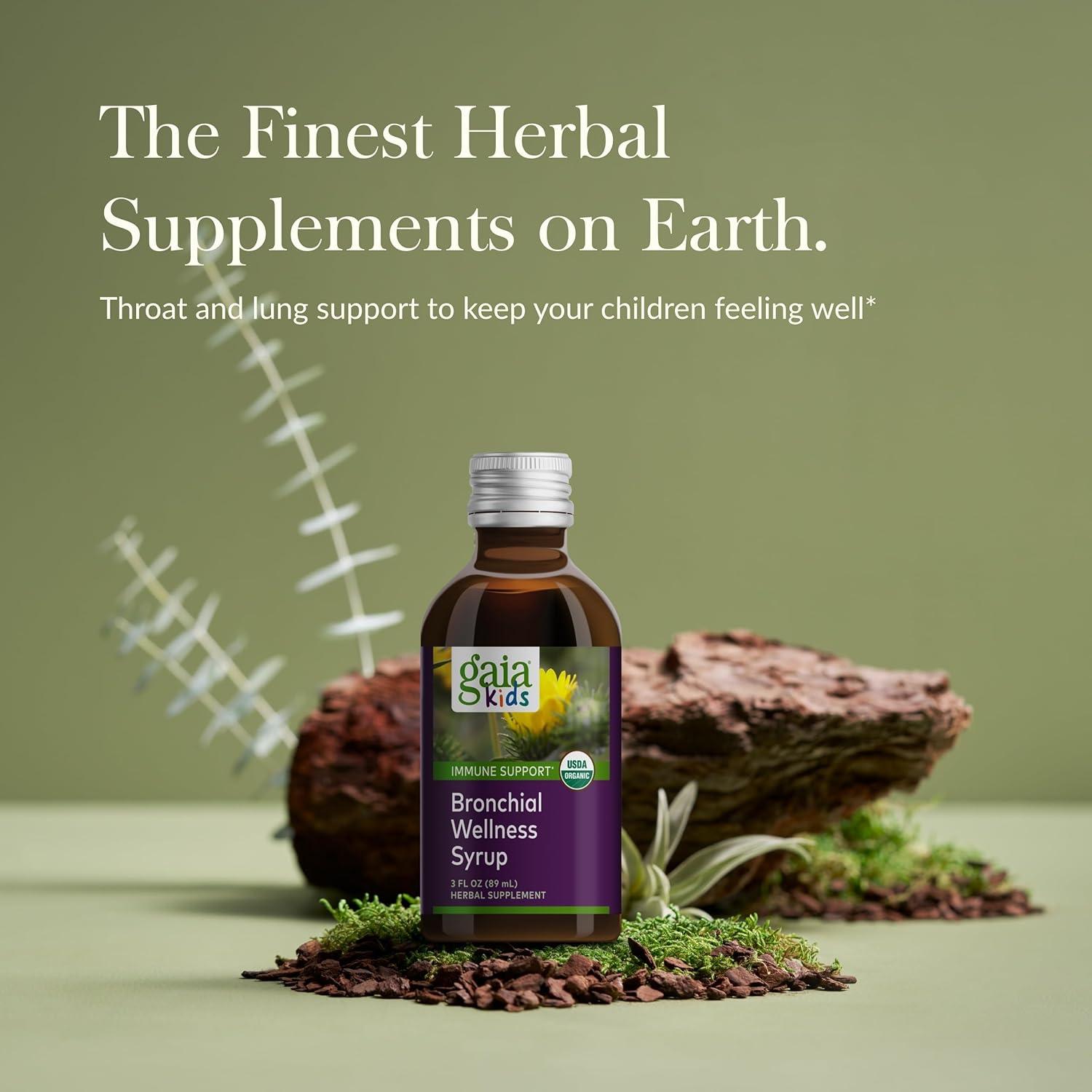 Jarabe Bronquial Gaia Herbs 88.72 ml - Apoyo Inmunológico Infantil