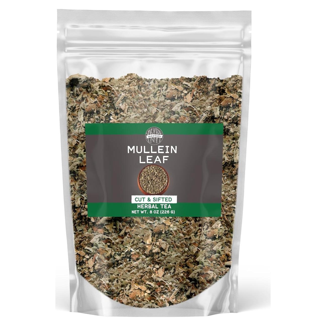 Hoja de Mullein Birch & Meadow 227 g - Té Herbal Suave
