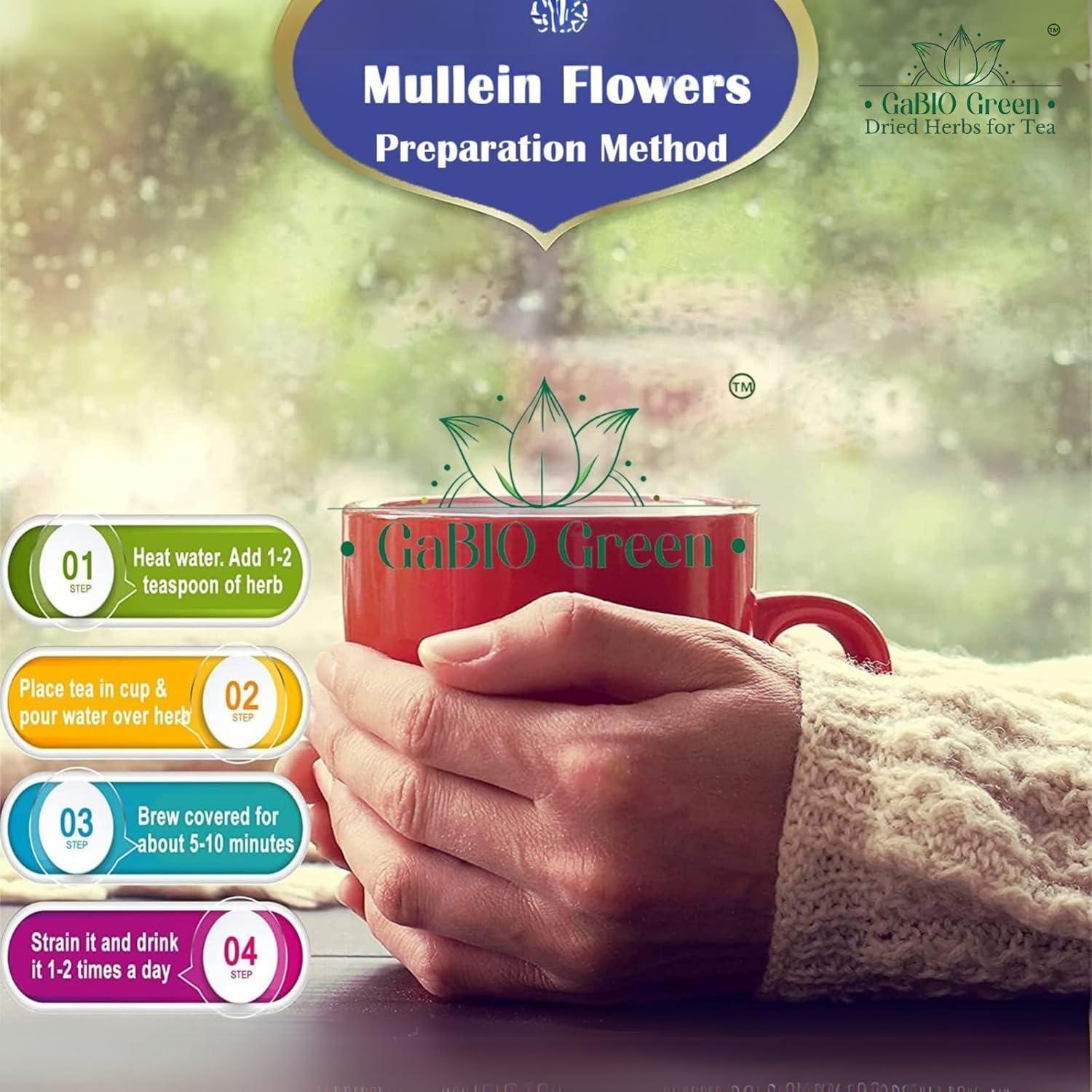 Flores Secas de Gordolobo Gabiogreen 59.87g para Té Herbal