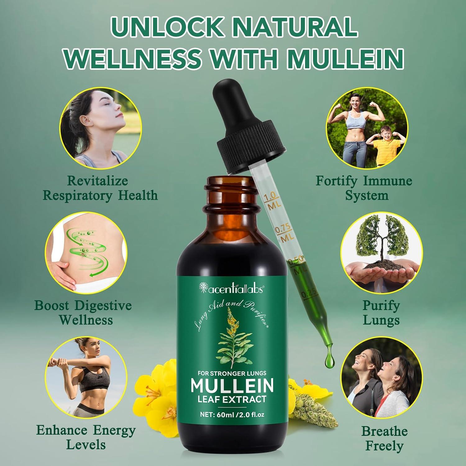 Gotas de Mullein WeiWeiLa 60 ml - Extracto para Pulmones